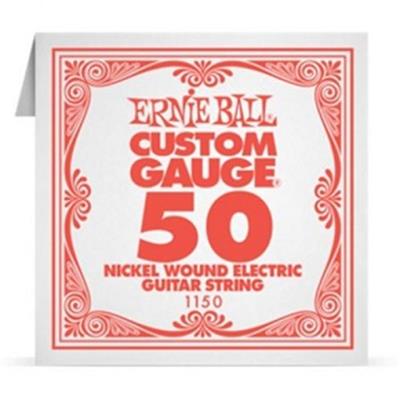 6 CORDES A L'UNITE ERNIE BALL SLINKY GAUGE 50 CORDE FILEE