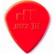 6 MEDIATORS DUNLOP JAZZ III ROUGES 1.38mm