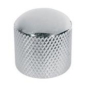 1 BOUTON METAL DOME CHROME ROUND PUSH IN 18x18x6mm