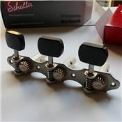 SCHALLER HAUSER GRANDTUNE CLASSIC SATIN PEARL BOUTONS EBENE AXES BLANCS