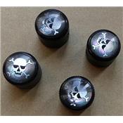 1 BOUTON DOME ROUND WARWICK NOIR SKULL