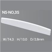 SILLET CHEVALET GUITARE PLASTIQUE FOLK 74,3mm