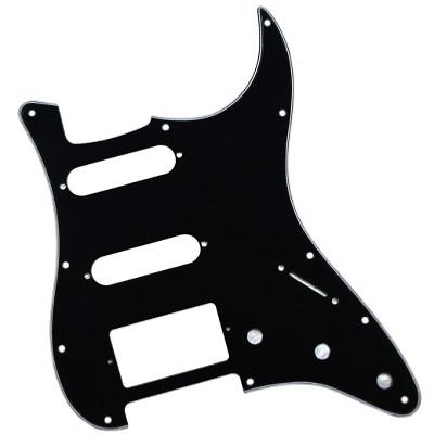 PICKGUARD STRATOCASTER SSH NOIR 3 PLIS AVEC CAPOT