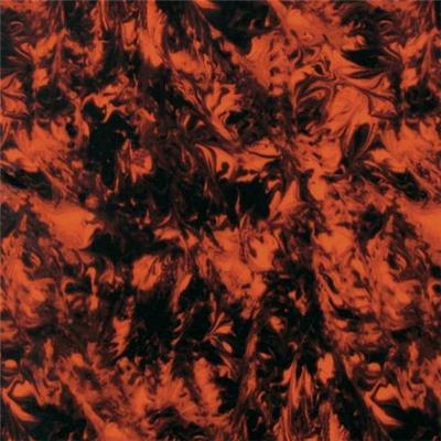 PLAQUE PICKGUARD 29x45 MARBLE ORANGE 3 PLIS