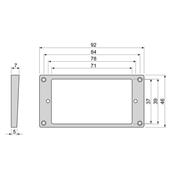 1 CONTOUR HUMBUCKER NOIR COURBE SLANTED 5-7mm ASIATIQUE