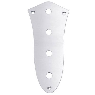 PLAQUE DE CONTROLE JAZZ BASS NICKEL 4 TROUS 8mm