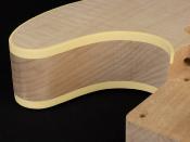 CORPS TELE CUSTOM AULNE TABLE ERABLE FIGUREE NON VERNIS HOSCO