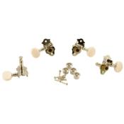 4 MECANIQUES UKULELE GROVER BOUTONS BLANCS