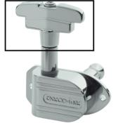 6 BOUTONS DE MECANIQUE HIPSHOT ART DECO NICKEL + VIS