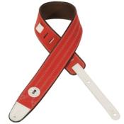 COURROIE GUITARE LEVY'S MRE1CAR-RED CONVERSE ROUGE