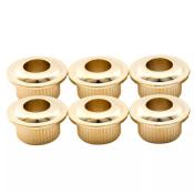 6 RONDELLES DE MECANIQUES A ENFONCER DOREES 10.2x14x7.8mm