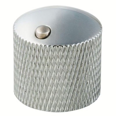 1 BOUTON DOME ROUND CHROME WARWICK AVEC INDICATEUR 6mm