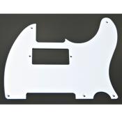 PICKGUARD TELE BLANC MAT 1 PLI H HUMBUCKER WD