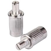 PAIRE GROS INSERTS IMPORT CHROME 12/6mm