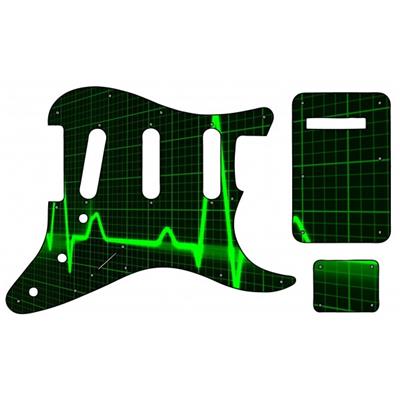 PICKGUARD STRAT SSS CUSTOM PEAK + PLAQUES ARRIERES