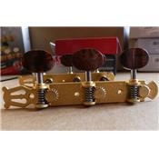 SCHALLER LYRA GRANDTUNE CLASSIC SATIN GOLD SNAKEWOOD BLACK ROLLER