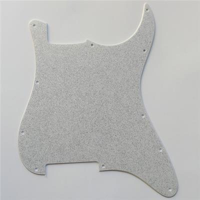PICKGUARD STRAT 62 NON PERCE ARGENT PAILLETE