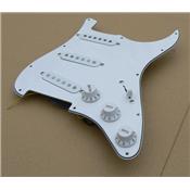 PICKGUARD STRAT SSS BLANC PRE-ASSEMBLE
