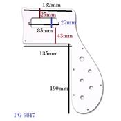 PICKGUARD BASSE RICKENBACKER 4001 APRES 1973 BLANC