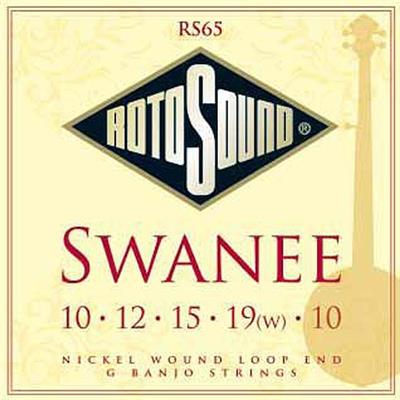 JEU DE CORDES CORDES ROTOSOUND RS65 SWANEE 010-019 BANJO 5 CORDES