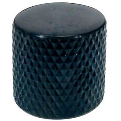 1 BOUTON METAL DOME PLAT NOIR PUSH IN 19x19x6mm
