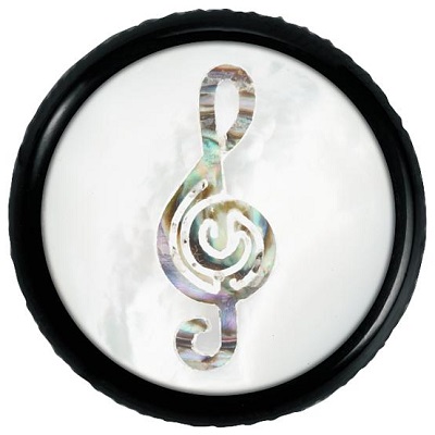 1 BOUTON DOME ROUND WARWICK NOIR CLE DE SOL