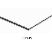 PLAQUE PICKGUARD 23x29cm BLANC 3 PLIS