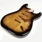 CORPS STRATOCASTER AULNE 2 TONS SUNBURST JAPON