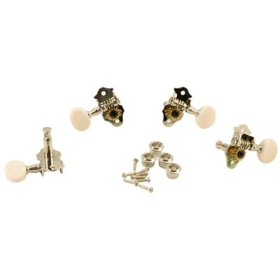 4 MECANIQUES UKULELE GROVER BOUTONS BLANCS