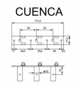 MECANIQUES CLASSIQUE "CUENCA" BRONZE AXE DORÉ IVOIRE
