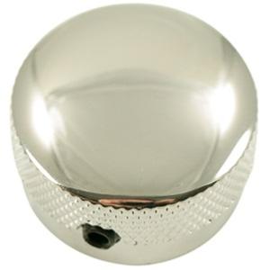 1 BOUTON WD CRANTE ALUMINIUM CHROME 6.35mm