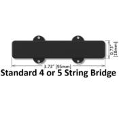 MICRO CHEVALET BARTOLINI JAZZ BASS 4 CORDES 9J-L1 (95mm)