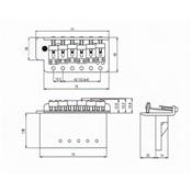 VIBRATO STRAT VINTAGE IMPORT CHROME 52.5mm