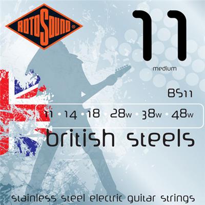 CORDES GUITARE ELECTRIQUE 11-48 ROTOSOUND BRITISH STEEL BS11