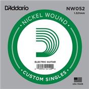 5 CORDES A L'UNITE D'ADDARIO FILEES NICKEL GAUGE 52