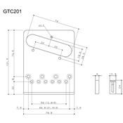 CHEVALET TELE MODERNE DORE GOTOH 6 PONTETS GTC201