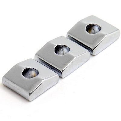 3 BLOC CORDES SILLET FLOYD ROSE LOCKNUT CHROME