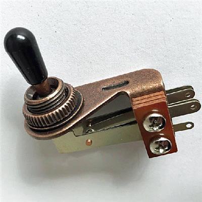 SELECTEUR TOGGLE 3P COUDE ANTIQUE BRONZE 3.3mm