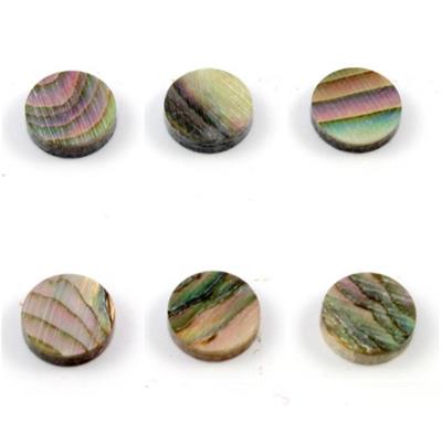 12 REPERES DE TOUCHE RONDS DOTS RED ABALONE 6.35mm