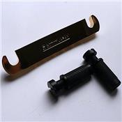 CORDIER TAILPIECE GOTOH GE101A ALUMINIUM DORE + RIVETS NOIRS