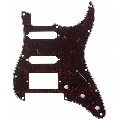 HSS Strat Tortoise 4 Ply Pickguard (H with cover) Floyd Rose