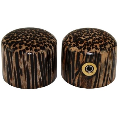 2 BOUTONS DOME TIGERWOOD 6mm ALLPARTS