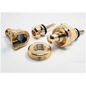 2 ATTACHE-COURROIE SCHALLER S-LOCKS DOREES M