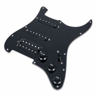 PICKGUARD STRAT SSH NOIR PRE-ASSEMBLE