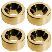 4 ALVEOLES PLAQUE MANCHE 13x6mm DOREES