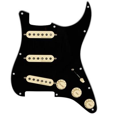PICKGUARD STRAT SSS PRE-ASSEMBLE FENDER VINTAGE NOISELESS NOIR