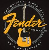 T.SHIRT FENDER 75 ANNIVERSARY TELECASTER S