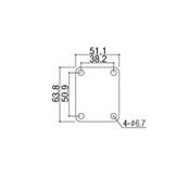 PLAQUE DE FIXATION CORPS/MANCHE GOTOH ENGRAVED NBS-ART-04C