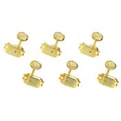 MECANIQUES 3x3 GUITARE GOTOH SD90 DOREES BOUTON OVALE