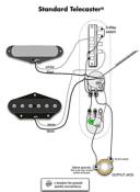 PLAQUE DE CONTROLE CABLEE TELECASTER DOREE 3P DM30 + ORANGE